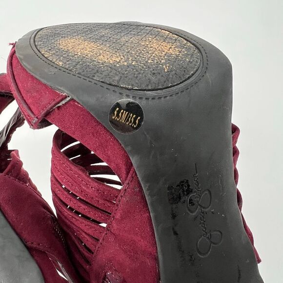 Jessica Simpson Dark‎ Garner Strap Peep Toe Heels - Picture 5 of 5